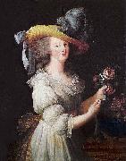Elisabeth Louise Viegg-Le Brun Portrait of Marie Antoinette, oil